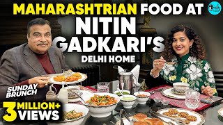 Sunday Brunch With Nitin Gadkari amp Kamiya Jani Over Vadapav amp Chinese Food  EP 123  Curly Tales [upl. by Reg]