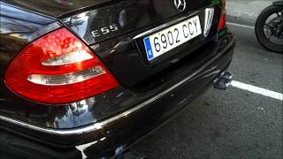 MercedesBenz E55 AMG with Eisenmann Race Exhaust Lovely REVS [upl. by Nnylannej]