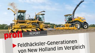 New Holland 1905 FX 375 und FR780 Forage Cruiser im Generationenvergleich  profi Report [upl. by Hluchy874]