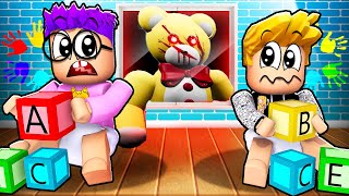 DEADLY TEDDY BEAR IN ROBLOX DAYCARE SECRET LANKYBOXEXE ENDING [upl. by Adnouqal]