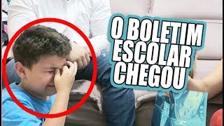 BOLETIM ESCOLAR CHEGOU E ELE CHOROU  Kathy Castricini [upl. by Manthei677]