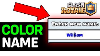 HOW TO CHANGE NAME COLOR IN CLASH ROYALE 2024 [upl. by Burford748]