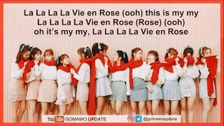 KarokeInstrumental IZONE  LA VIE EN ROSE by GOMAWO [upl. by Andonis180]