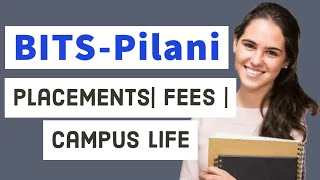 BITS Pilani in English Ranks  SEATS  Placements  FEES  Scholarships [upl. by Thomey]