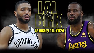 Los Angeles Lakers vs Brooklyn Nets Full Game Highlights  January 19 2023  202324 NBA Season [upl. by Longfellow]