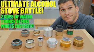 Watch THIS Before You Buy an Alcohol Stove Alcohol Stove Battle  Testing 11 Different Stoves [upl. by Argela]