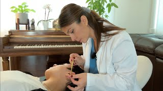 ASMR Detailed Ear Exam Acupressure amp Ear Seeding Unintentional Style ASMR Soft Spoken Real Person [upl. by Maltz]