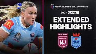 State of Origin 2024  Maroons v Sky Blues  Extended Match Highlights  Game 1 [upl. by Flaherty]