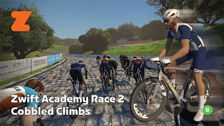 🔴 Live Zwift Race Zwift Academy 2023 Race 2 Cobbled Climbs [upl. by Eldreda]