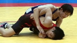 Freestyle Wrestling 60kg  Tenri University vs Doshisha [upl. by Ociredef]