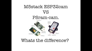 M5stack ESP32cam VS M5Camera PSram  Setup [upl. by Elvis574]