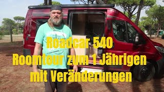 Kastenwagen Pössl Roadcar 540 die große Roomtour zum 1 Jährigen [upl. by Tori]