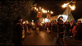 Newick Bonfire Society Bonfire2023 Procession start [upl. by Caye948]