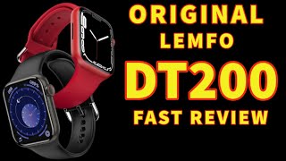 Smartwatch DT200 Original Lemfo Watch 7 Series Apple Copy Fast Review [upl. by Lenard]