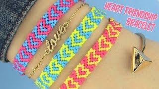 DIY Heart Friendship Bracelets [upl. by Winfield]