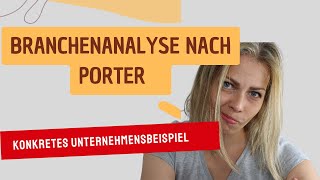 Branchenanalyse nach Porter  5 Wettbewerbskräfte  anhand konkretem Unternehmensbeispiel [upl. by Hammel]