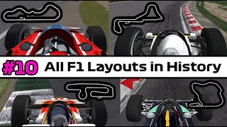 Todas las pistas y trazados en la F1  All F1 Tracks and Layouts in history  10  F1 Challenge VB [upl. by Bissell]