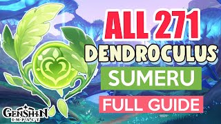 How to GET ALL 271 DENDROCULUS SUMERU COMPLETE GUIDE FULL TUTORIAL  Genshin Impact [upl. by Cychosz]