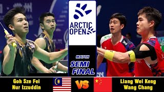 Goh Sze FeiNur Izzuddin vs Liang Wei KengWang Chang  Arctic Open 2024 Badminton  SF [upl. by Niram]