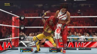 WWE2K23 Sasha vs Bayley RAW [upl. by Nwahsd]