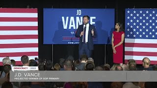 Ohio Senate candidate JD Vance thanks Trump for support after win [upl. by Yenaj268]