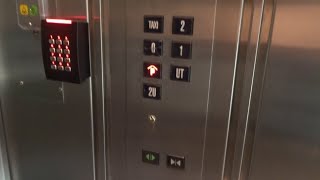 MY FIRST MITSUBISHI 2x elevators  Byporten Shopping center Oslo Norway [upl. by Naivat]