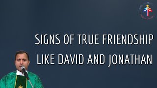 Signs of true friendship like David and Jonathan  Fr Joseph Edattu VC [upl. by Mcbride284]