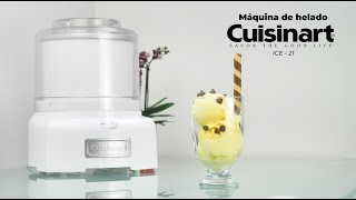 Maquina Automática De Helado Blanca Cuisinart Ice21 🍨❤️ [upl. by Ynahpets725]