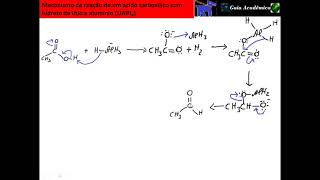 223 Mecanismo da reação de um ácido carboxílico com hidreto de lítio e alumínio LiAlH4 [upl. by Yoshiko684]