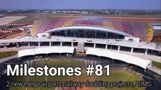 India gets 2 mega airports AIIMS railway electrification and doubling projects [upl. by Canty490]