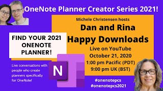 OneNote Planner 2021 Happy Downloads  OneNote Planner Creator Series [upl. by Harolda]