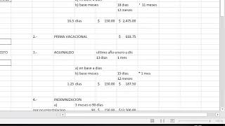 CALCULO DE ISR POR LIQUIDACION O INDEMNIZACION [upl. by Lamee]