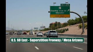 US Route 60 an 202 loop in Mesa AZ [upl. by Arrej]