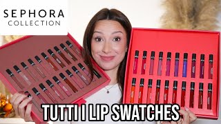 SEPHORA CREAM LIP STAIN  TUTTI I 40 SWATCHES💋 [upl. by Koeninger235]