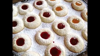 Leckere Plätzchen gefüllt mit Marmelade und Schokolade Weihnachtliche Husarenbussler [upl. by Kaule]