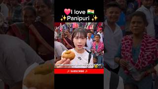 I Love Panipuri ✨️🇮🇳 kelly kellykorea kellykorea kelly kdrama blackpink kpop shorts trending [upl. by Irakab999]