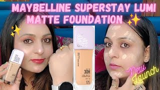 Maybelline Superstay Lumi Matte Foundation Review Maybelline Lumi Matte Foundation Pretty Glow [upl. by Jimmy]