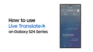 Galaxy S24 Series How to use Live Translate  Samsung [upl. by Andriette]