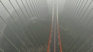 Worlds Highest Bridge Opens in Southwest China [upl. by Oiciruam]