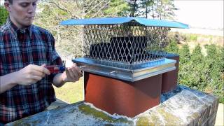 Installing a Top Mount Lyemance Damper and Chimney Cap [upl. by Strohbehn]