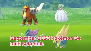 September 2023 Pokémon Go Raid Schedule [upl. by Melburn511]