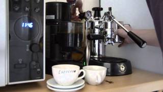 La Pavoni Europiccola Demo [upl. by Luebke547]