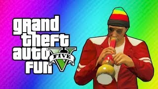 GTA 5 Online Funny Moments  Carlos Tripping out Under Map Glitch Balancing Helicopters [upl. by Angid]