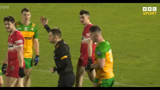 DERRY V DONEGAL HIGHLIGHTS  2024 MCKENNA CUP FOOTBALL FINAL [upl. by Ardnaik]