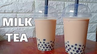 How to make Milk Tea Recipe  Boba Milk Tea [upl. by Bittner822]