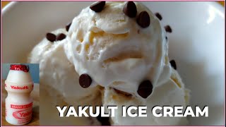 YAKULT ICE CREAM HOW TO MAKE YAKULT ICE CREAM Sobrang Dali Easy and Healthy  FOODS ETCETERA [upl. by Roice378]