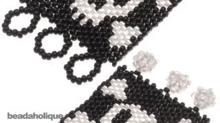 How to Attach a Button and Loop Clasp to Your Beadweaving [upl. by Ellehcyar]