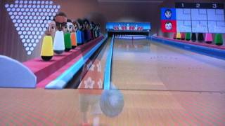 Wii Sports Resort ボーリング ひみつのストライク技 100ピン [upl. by Nedmac]