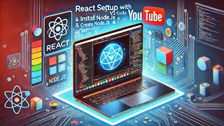 React Setup with VS Code  Install Nodejs amp Create First App [upl. by Behl787]