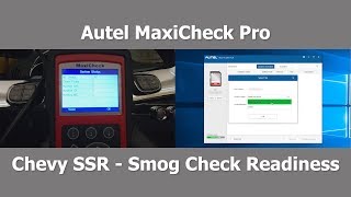 Autel MaxiCheck Pro  Smog Check Readiness  IM Readiness [upl. by Sonja]